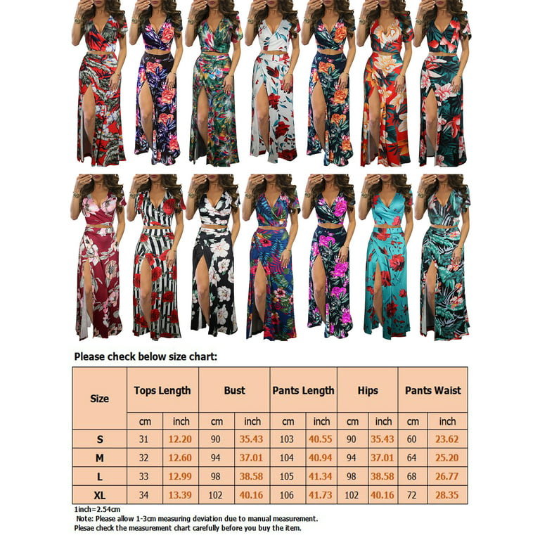  Plus Size Boho 2 Piece Outfits for Women Summer V Neck Leaves  Print Crop Top Shorts Set : Clothing, Shoes & Jewelry