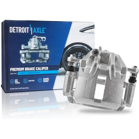 Detroit Axle - Front Right Brake Caliper for Hyundai 2002-2005 Elantra, Disc Brake Caliper with Bracket 2003 2004 Replacement Passenger Side Brake Caliper