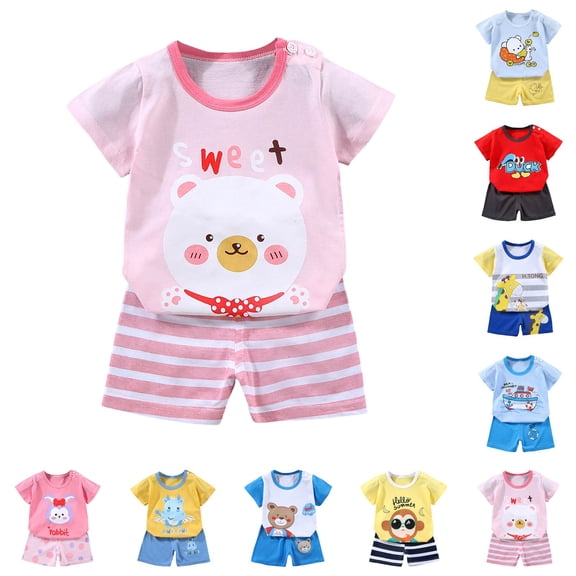 Nwiuh Toddler Baby Boy Outfits Summer 12 18 24 Month 2T 3T 4T Boys Clothes Letter Tee T-Shirts Tops and Shorts Set(Dark Blue, 5-6 Years)
