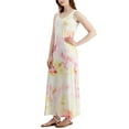 thumbnail image 3 of Style & Co Womens Tie Dyed Maxi Dress Sunbeam Yellow XS, 3 of 4