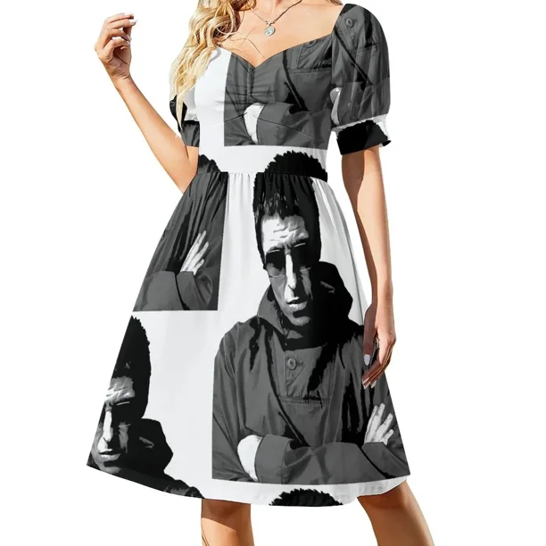 Vestido de manga corta #3 de Liam Gallagher Conjuntos de verano para mujer Vestidos para mujer Vestidos de verano para mujer