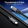 thumbnail image 2 of Cámara con cable Thunderbolt 4, 240 W, 1 m, USB-C, 40 Gbps, 8K/Dual 4K, 2 of 7