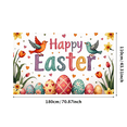 thumbnail image 5 of LUUFILx Easter Celebration Party Decoration Happy Easter Banner Background with Colorful Bunnies Eggs Spring Backdrop for Photography Props Festive Decor, 5 of 8