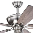 thumbnail image 6 of Huntley 52-in. Satin Nickel Farmhouse Indoor Ceiling Fan with Schoolhouse LED Light Kit and Remote, 6 of 7