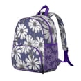 thumbnail image 3 of Boho Floral Daisy Students Backpack - Cute Yellow & White Flower Pattern, Durable Waterproof Material with Comfortable Dual Shoulder Support, 3 of 5