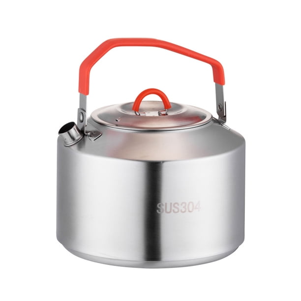 Wosthever L Hervidor de agua ligero y portátil para cocina, acero inoxidable resistente al calor y fácil de limpiar Cocina y Comedor 1.5L'Con bolsa de almacenamiento