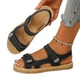 thumbnail image 2 of Vamuko Women's Orthopedic Sandals With Cushion Foam Arch Support Wide Width Walking Sandal 2026 Summer Open Toe Orthopedic Sandals Dressy With Hook Loop Black, 2 of 6