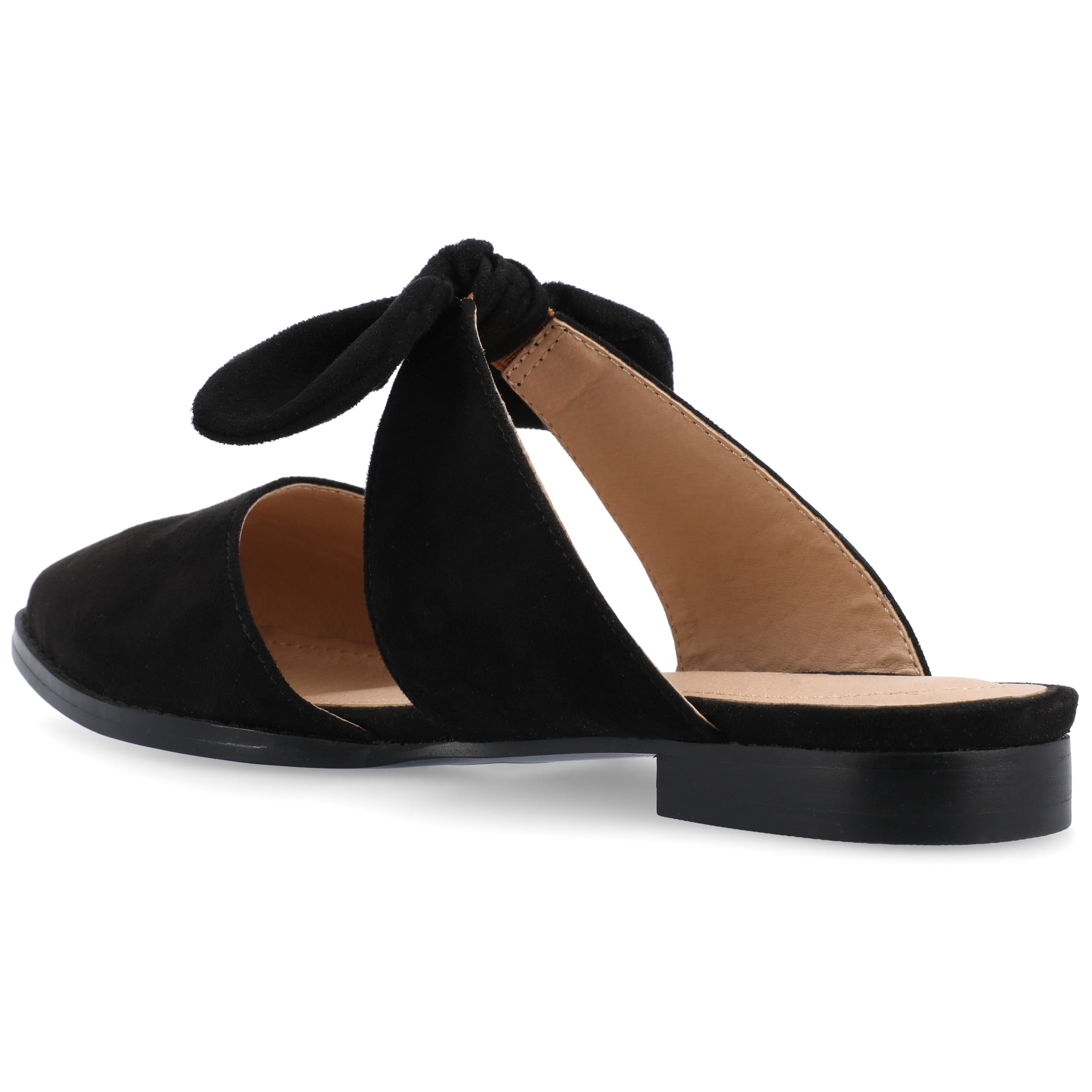 Journee Womens Telulah Narrow Width Slip On Pointed Toe Mule Flats