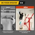 thumbnail image 5 of Heavy Duty 18FT Drywall Lift – 150 lb Capacity Sheetrock Panel Hoist with Telescopic Arm & Locking Wheels, 5 of 8