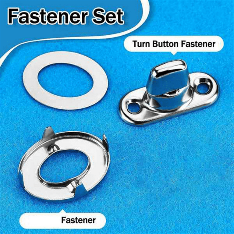 40 Sets Canvas Twist Lock Fasteners, Turn Button Fasteners