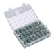 thumbnail image 2 of Kit de condensadores electrolíticos de 460 piezas, kit surtido de condensadores electrolíticos de aluminio en línea, 6,3 V-50 V, verde VoborMX herramienta, 2 of 8