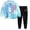 GSet55-Sky Blue, variant on sdbrld Girls Adorable Casual Tie Dye Pattern Long Sleeved Pullover Elastic Pants Fashion Outfit Sets,Sizes 2-3 Years