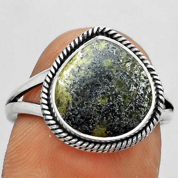 Dragon Blood Stone - South Africa 925 Sterling Silver Ring s.8 Jewelry R-1010 SDR180337