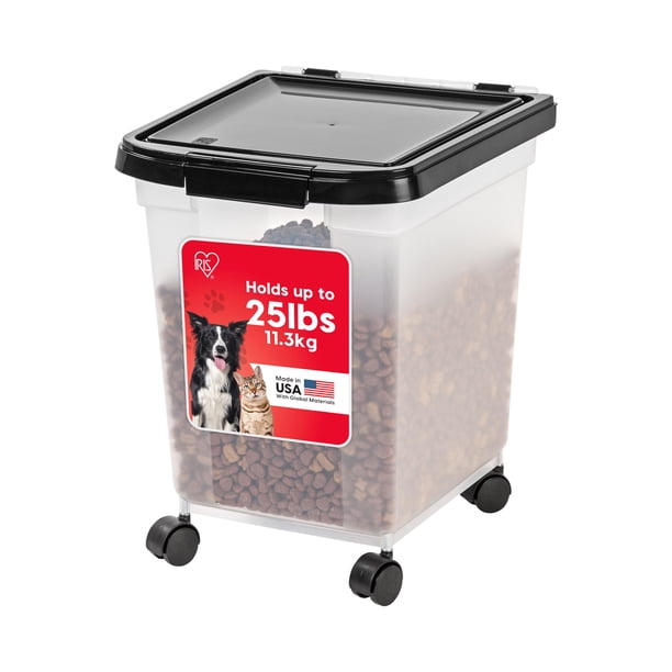 Recipiente de almacenamiento de alimentos IRIS USA WeatherPro de 25 kg de capacidad