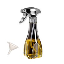 Btomtd Press-type Oil Spray Bottle Kitchen Supplies Household Glass Oil Pot Barbecue Double Purpose Baking Oil Spray Bottle