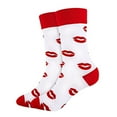 thumbnail image 4 of Valentine Socks Men Women Novelty Heart Love Crew Dress socks Funny Valentine Gifts Men Scks Watermelon Red One Size, 4 of 4