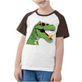 thumbnail image 4 of RXIRUCGD 2025 Vêtements d'Été pour Enfants Tout-Petits Garçons Filles Mode Mignon Col Rond Imprimé Manches Courtes Haut, 4 of 7