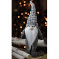thumbnail image 4 of Northlight 18" Dark Grey and White Table Top Christmas Gnome Decoration, 4 of 4