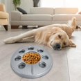 thumbnail image 3 of Cuenco para perros de alimentación , platos de alimentación para mascotas, rompecabezas interactivo para perros, cuenco para detener la , GRIS Colco Comedero lento para perros, 3 of 8