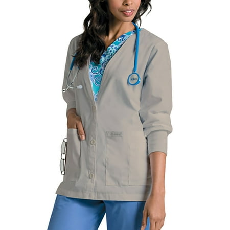 Landau Landau Cardigan Warm-Up Scrub Jacket