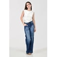 thumbnail image 4 of Jeans Wide Leg /Juvenil, 4242 (Azul medio) azul 9, 4 of 5