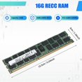 thumbnail image 4 of DDR3 16GB 1600Mhz RECC Ram PC3-12800 Memoria 240Pin 2RX4 1.35V REG ECC RAM para Placa Base X79 X58, 4 of 5