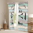 thumbnail image 3 of Lake House Curtains, Lake Paddle Decor Blackout Curtains 52"Wx63"L, Rustic Farmhouse Curtains & Drapes Lake Cabin Decor, Retro Wood Grain Window Curtains For Teens Adult Women Men, 2 Panels, 3 of 5