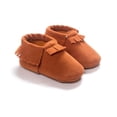 thumbnail image 3 of Unisex Baby Soft Sole Tassels Crib Shoes Moccasins Loafers, 3 of 5