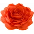 thumbnail image 5 of JWH 3D Handmade Soft Round Rose Flower Throw Pillow for Bed Sofa Home Bedding 14inch Orangered, 5 of 9