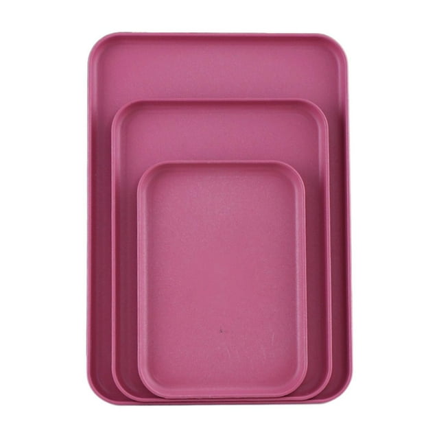 Hinati Liquidation 15x11po Multi-Usage Grande Capacité Plateau de Service Qualité Alimentaire Plateau de Rangement Plaque à Pâtisserie Poêle Non Toxique & Robuste & Nettoyage Facile pour Four, Plaques à Biscuits Ensemble de Moules à Gâteau Moule Rectangulaire
