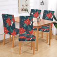 thumbnail image 2 of Yayeee 2 Pack Dining Chair Covers Stretch Parson Chairs Slipcovers Seat Protector, Christmas Berries, 2 of 6