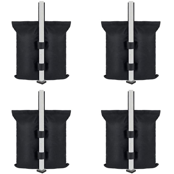 Outdoor tent fixed sandbag sandbag, sunshade base fixed sandbag, 4 pieces of outdoor sunshade legs with pavilion counterweight (no sand)