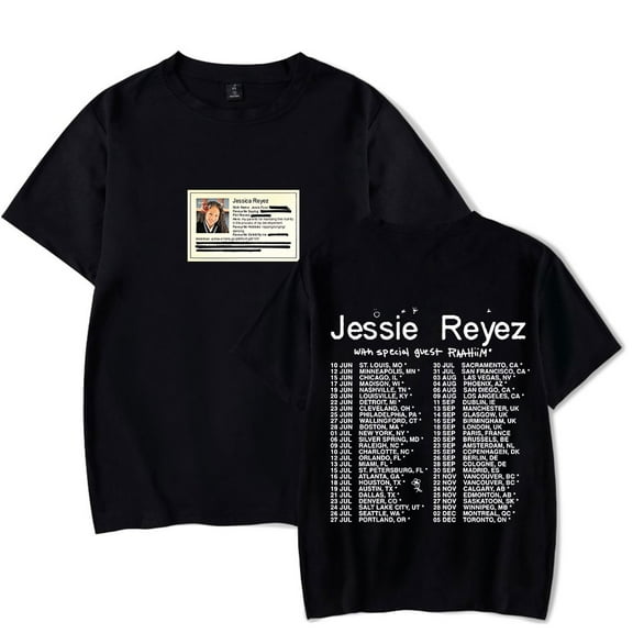 Jessie Reyez brings the In Memories Tour T-Shirts Merch Women Clothes Trend Casual Short Sleeve Top