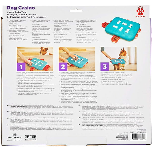 Dog Casino Interactive Treat Puzzle Dog Toy, Advanced 