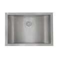thumbnail image 6 of Ruvati 20 x 14 inch Brushed Stainless Steel Rectangular Bathroom Sink Semi-Recessed, 6 of 7