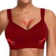 thumbnail image 2 of Women Wireless Padded Sports Bra Push Up Workout Gym Yoga Seamless Crop Top Comfy Vest3XL, 2 of 3