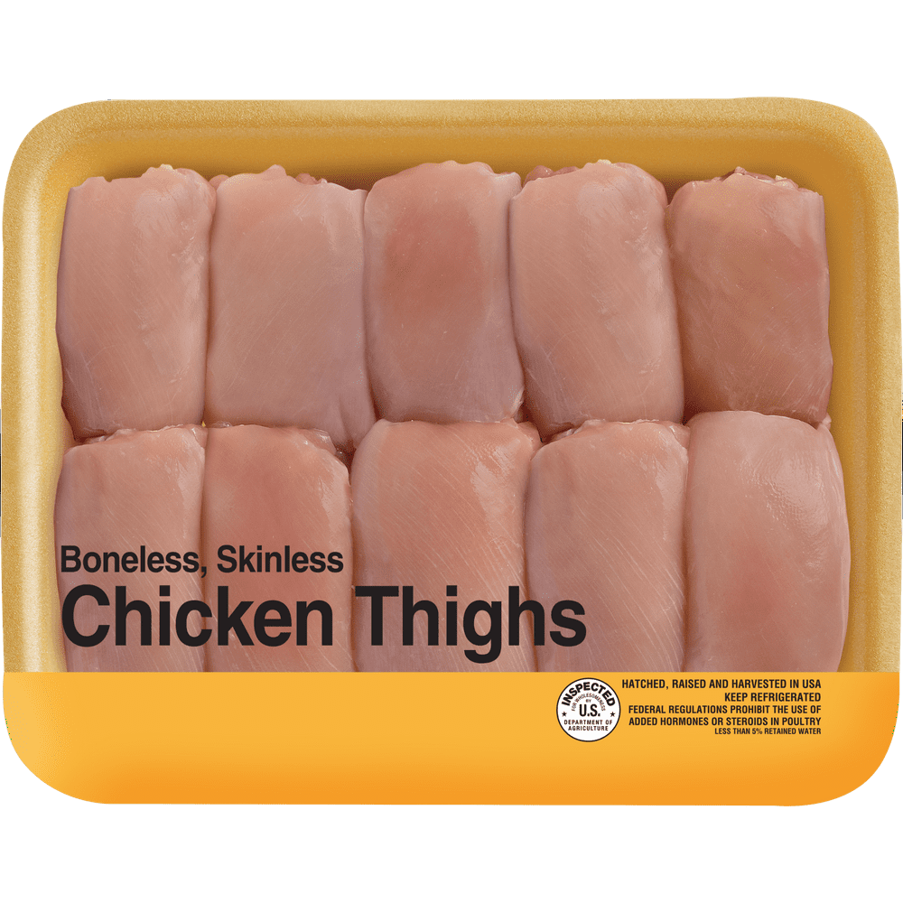 Freshness Guaranteed Boneless Chicken Thighs, 2.75 4.0 lb Walmart