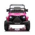 thumbnail image 6 of 12V Kids Electric Ride-On Truck Car with Remote Control, Dual Drive, 4-Wheel Suspension, Music & Early Education Mode, Bluetooth/USB/MP3, Mic Jack, LED Lights – For Toddlers Ages 1-4, 6 of 6
