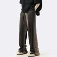 thumbnail image 5 of Pantalones casuales para hombre, anchos, holgados, tendencia masculina, oferta, estilo coreano, corte regular, elegante, moda actual, ropa clásica 2024, 5 of 5