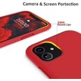 thumbnail image 4 of Silicone Case for iPhone 11 Case, Liquid Silicone Protective Phone Case Cover (Full Body, Soft Case with Microfiber Lining) Compatible with iPhone 11 6.1" (Red), 4 of 7