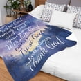 thumbnail image 2 of Throw Blanket, Soft Fleece Compassion Blanket with Inspirational Thoughts and Prayers, Ideal as a Gift for Girls, Men, Women 50x60 Inch, 2 of 6