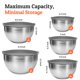 thumbnail image 3 of Juego de bowls mezcladores de acero inoxidable Priority Chef con tapas, 3 of 7