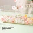 thumbnail image 5 of Suodoka 2‑Layer Ice Cube Tray with Airtight Lid & Bin – 54 Ice Cubes (28 Square, 26 Round) – BPA‑Free, Easy Release, Space‑Saving Design, 5 of 8