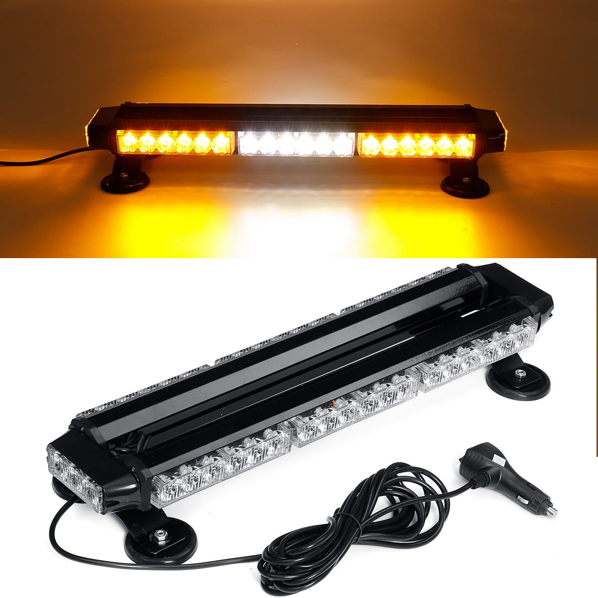 42 Inch 40 LED Amber Emergency Traffic Advisor Directional Arrow Strobe Lightbar 