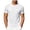 White, variant on TKKCS Mens Slim Fit Crew Neck T Shirts- Summer Casual Lightweight Short Sleeve Geometric Print Basic Tees Black Size XL