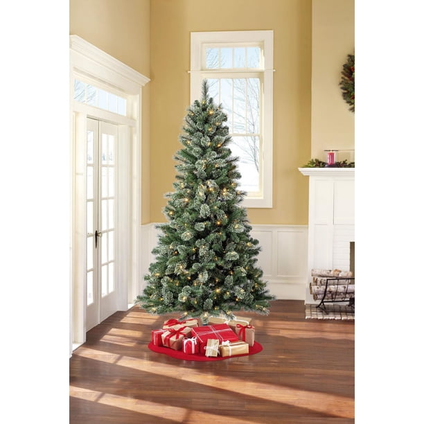 Holiday Time Liberty 7.5' Pre-Lit Regular Full Cashmere Quick Set