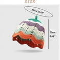 thumbnail image 2 of LinYooLi Pumpkin Knit Handmade Crochet Bucket Hat for Women Striped Colorful Foldable Floppy Chunky Beanie Cap, 2 of 7