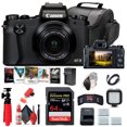 thumbnail image 1 of Cámara digital Canon PowerShot G1 X Mark III (2208C001), tarjeta de memoria de 64 GB, 2 baterías NB13L, software Corel Photo, cargador, lector de tarjetas, luz LED, bolsa blanda y más (modelo internacional) Canon 2208C001_EDII_3, 1 of 8