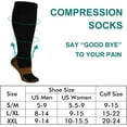 thumbnail image 3 of FORIEVIC Women Men Work Compression Over the Calf Socks 7 Pack, 3 of 6