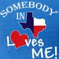 thumbnail image 3 of CafePress - Somebody In Texas Loves Me Black T Shirt - Womens Football Shirt, 3 of 4